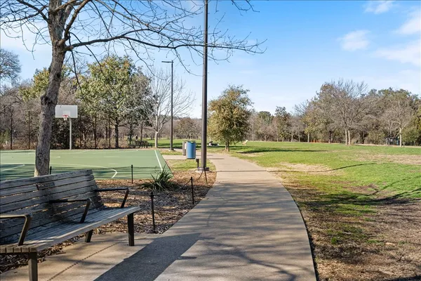 a view of outdoor space with seating area