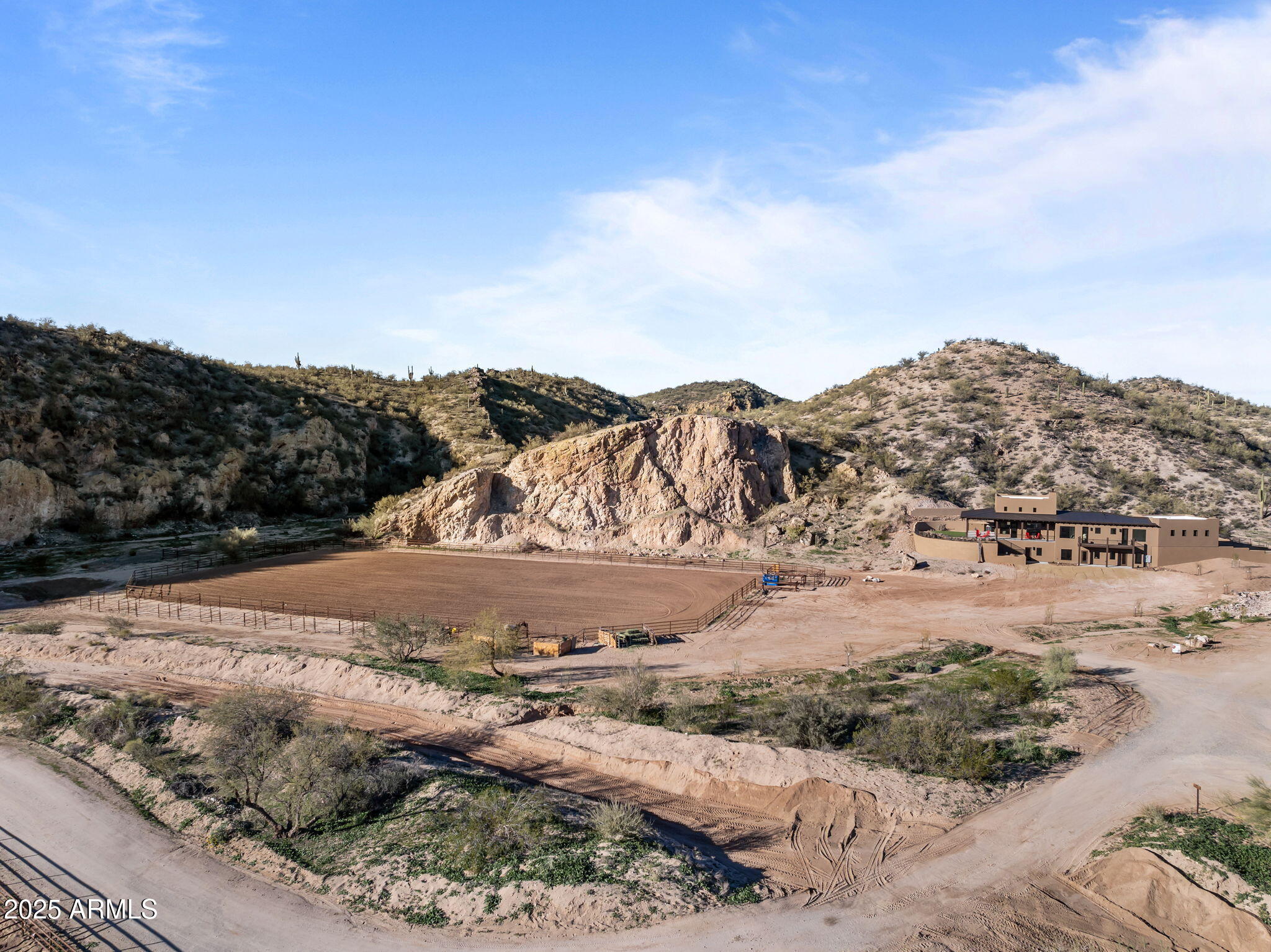 30100 Walter Road Wickenburg, AZ 85390 - Photo 61 of 66 a view of a dry yard with mountains in the background