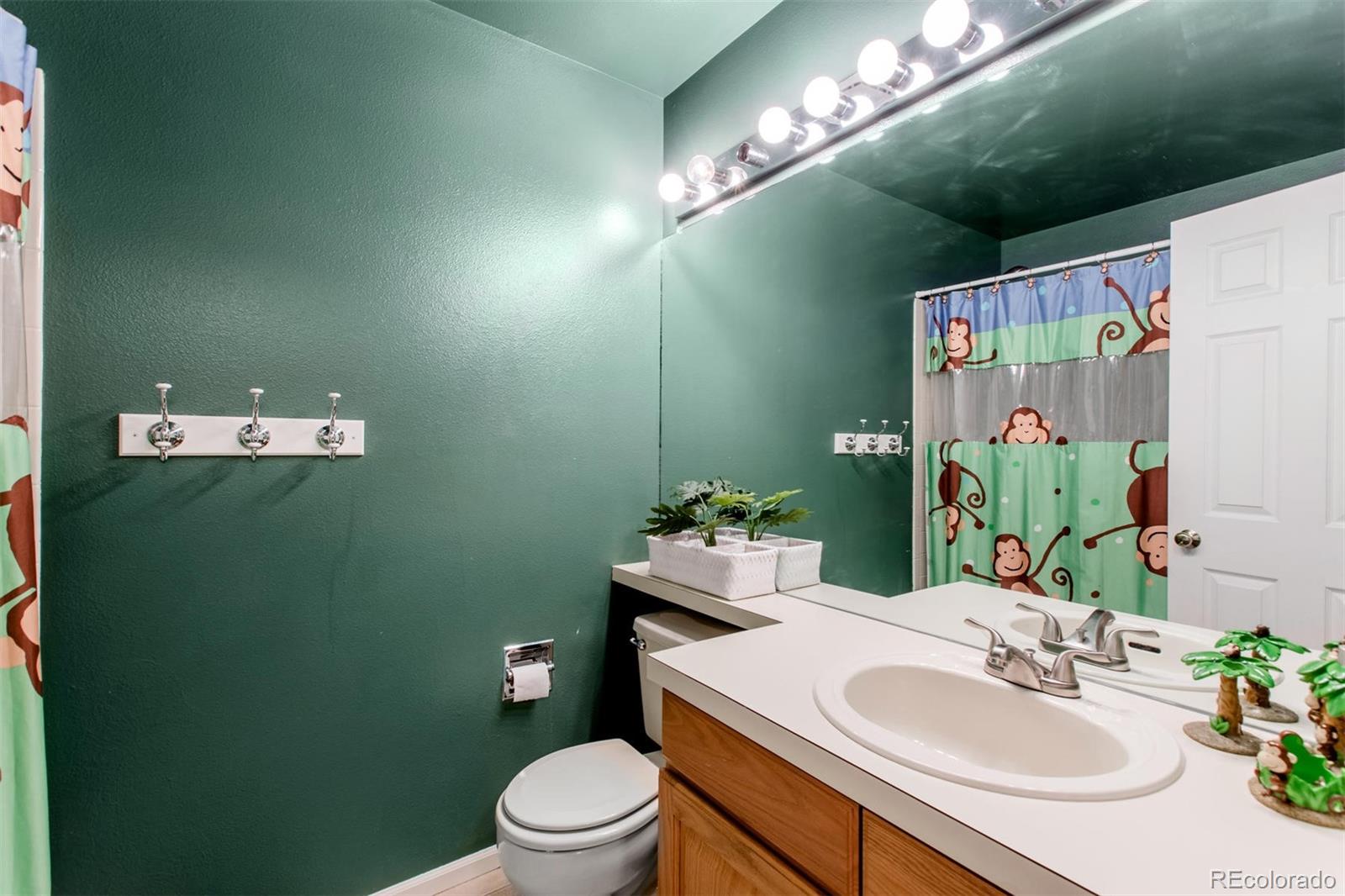 10037 Hooker Street Westminster, CO 80031 - Photo 22 of 40 a bathroom with a sink vanity mirror and toilet