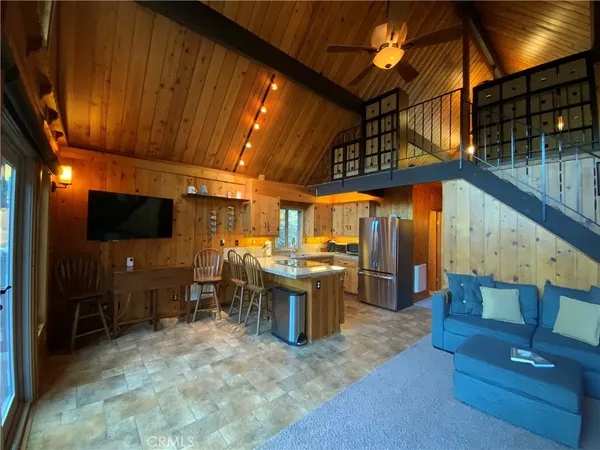a room with furniture and a window