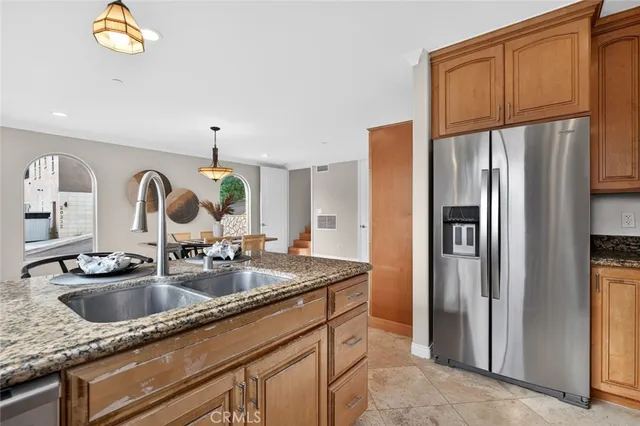 a view of a livingroom with furniture and hardwood floor