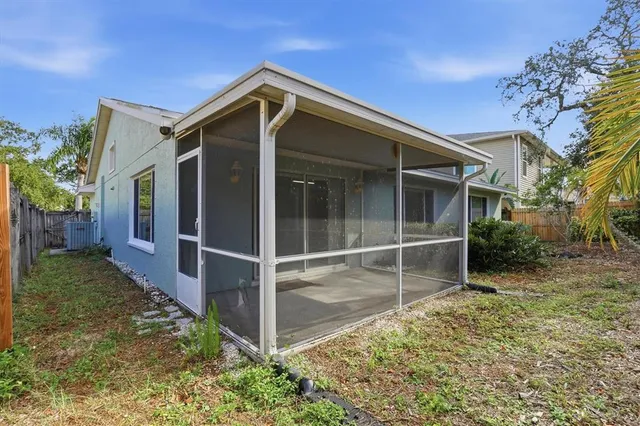 a view of a house with a garden