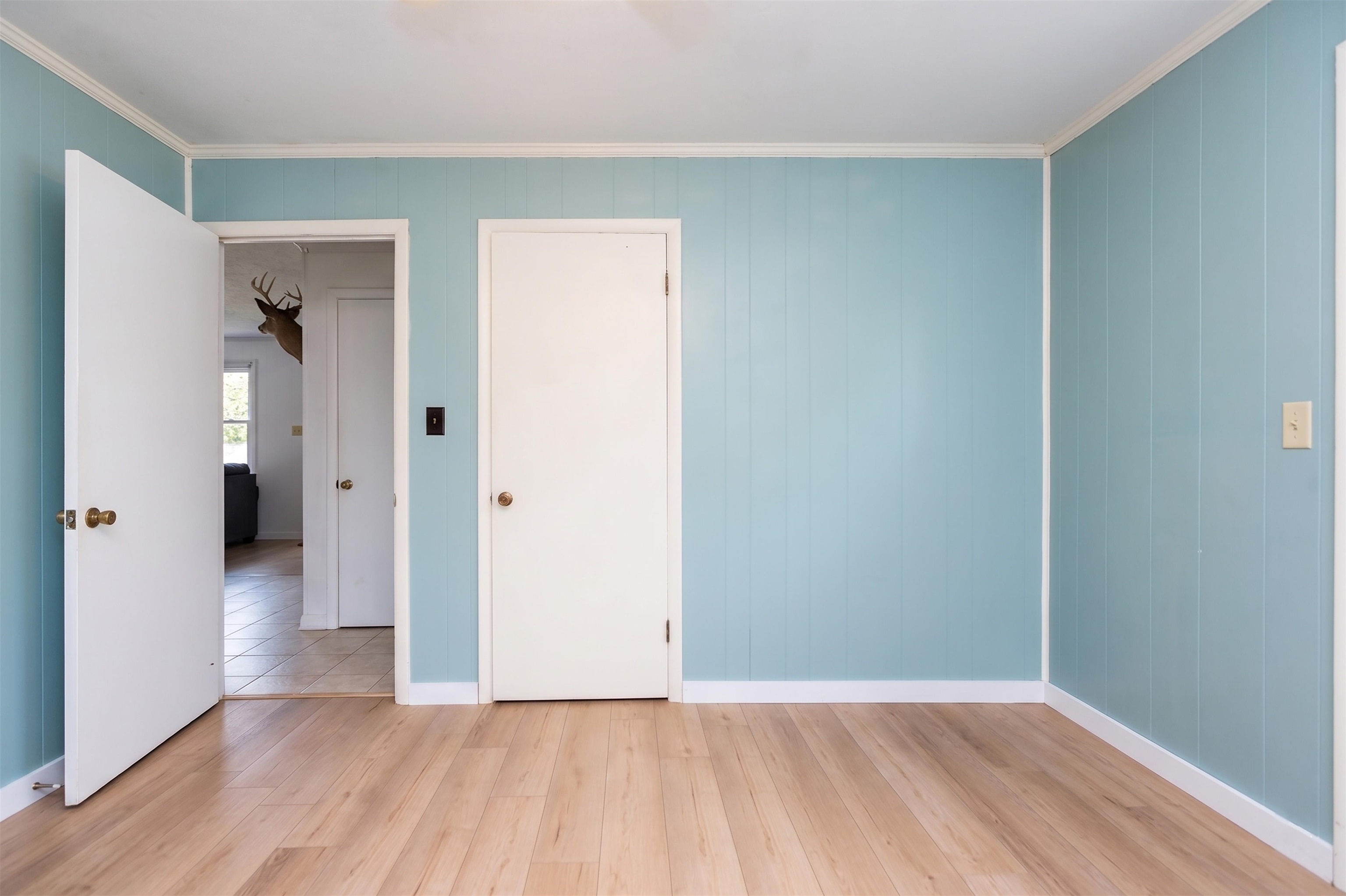 3292 Deerfield Valley Road Deerfield, VA 24432 - Photo 40 of 69 wooden floor in a hall with an empty room