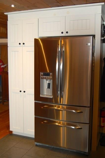 522 Shady Nook Road West Newfield, ME 04095 - Photo 16 of 30 Kitchen pantry and refrigerator.