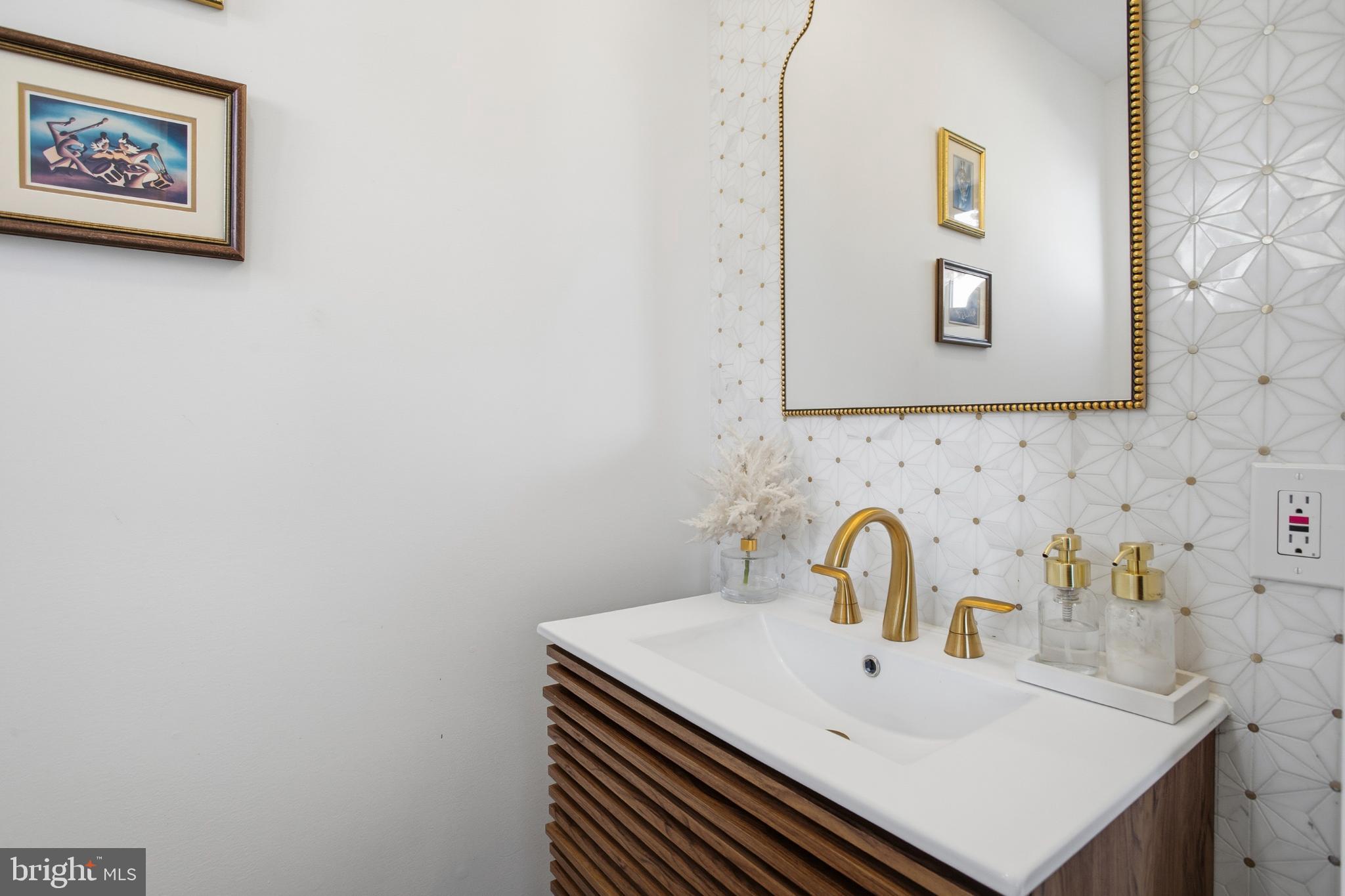 4903 9th Street Northwest Washington, DC 20011 - Photo 13 of 28 Elegant bathroom with chic design elements.