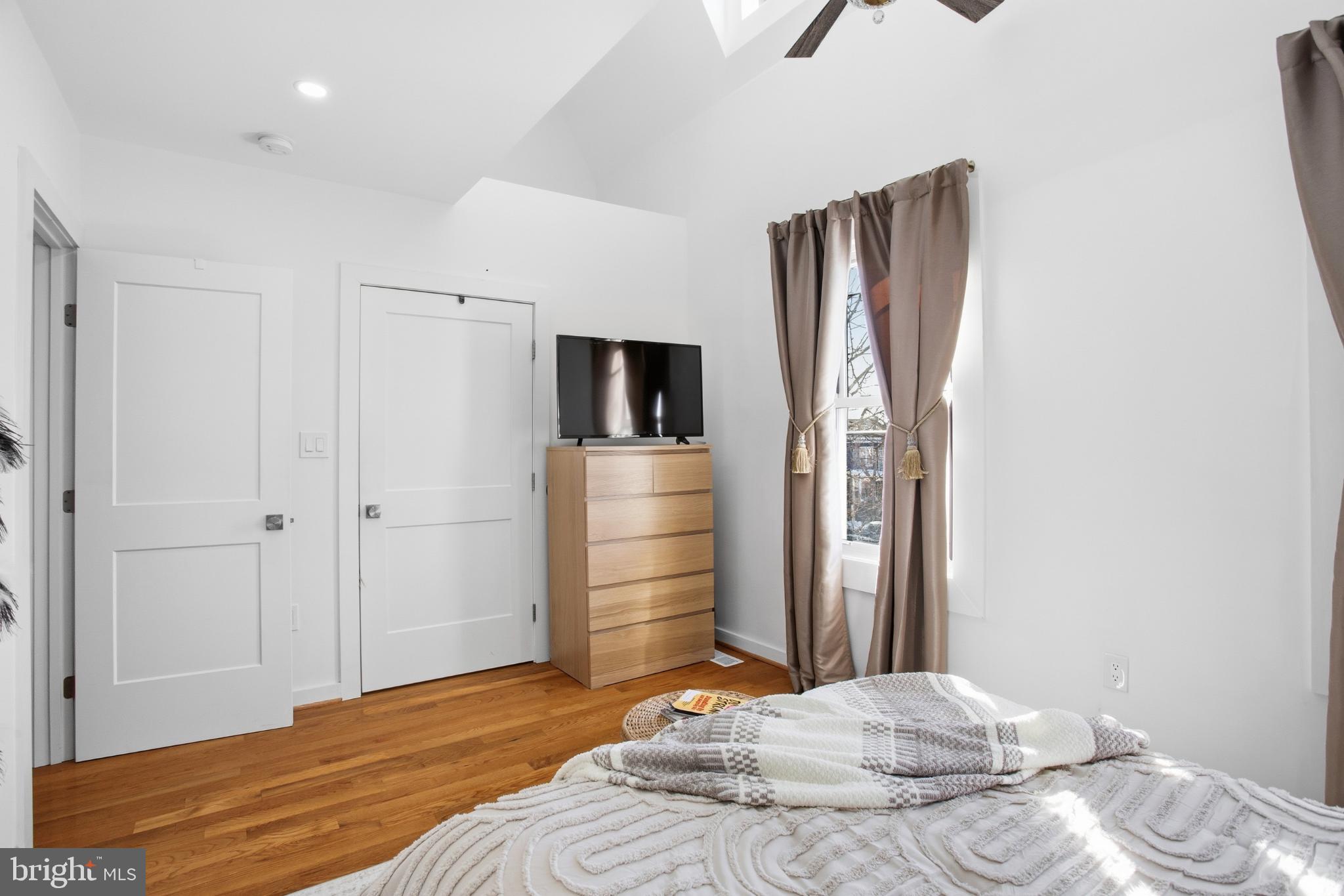 4903 9th Street Northwest Washington, DC 20011 - Photo 16 of 28 Bright and airy bedroom with modern touches.