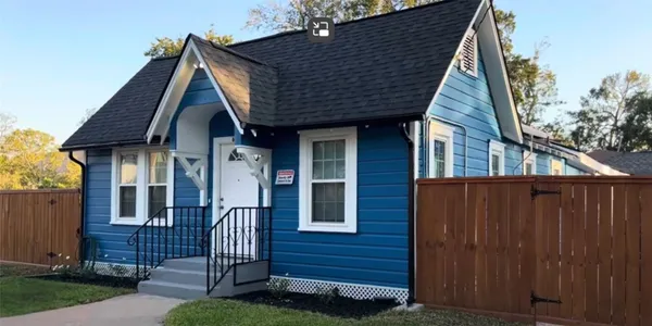 a front view of a house