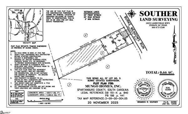 $381,000 | 5023 Burke Meadows Run, Unit HOMESITE 5, Chesnee, SC 29323