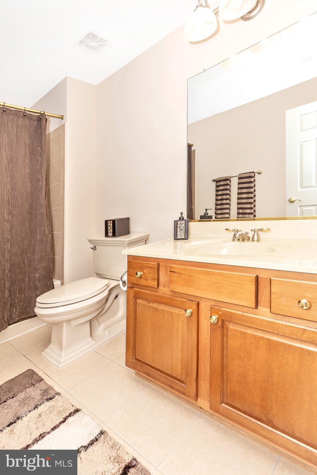 14513 Bubbling Spring Road Boyds, MD 20841 - Photo 38 of 57 a bathroom with a sink a toilet and mirror