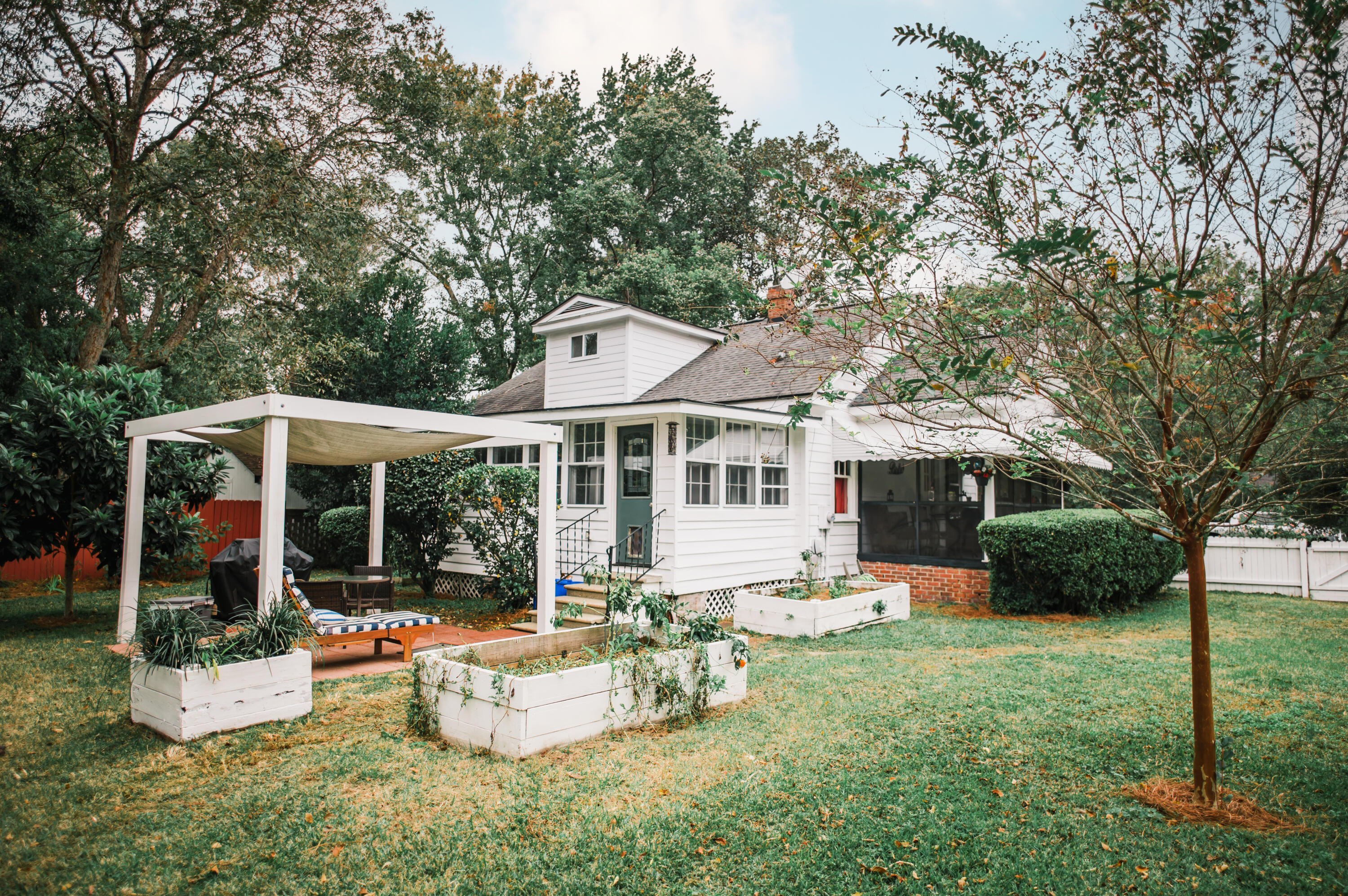 1707 Jessamine Road Charleston, SC 29407 - Photo 24 of 47 Backyard with garden boxes