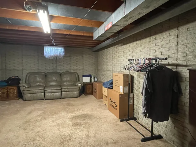 a view of storage and utility room