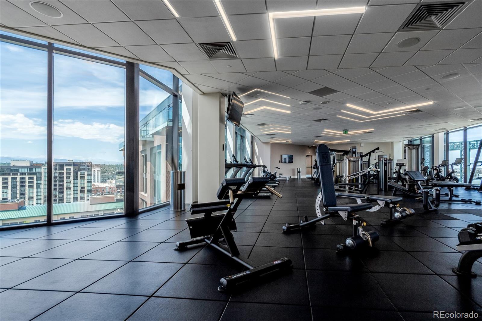 1901 Wazee Street, Unit 704 Denver, CO 80202 - Photo 45 of 49 a view of a room with gym equipment