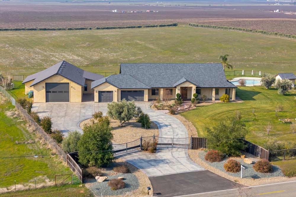 a view of a house with a ocean view