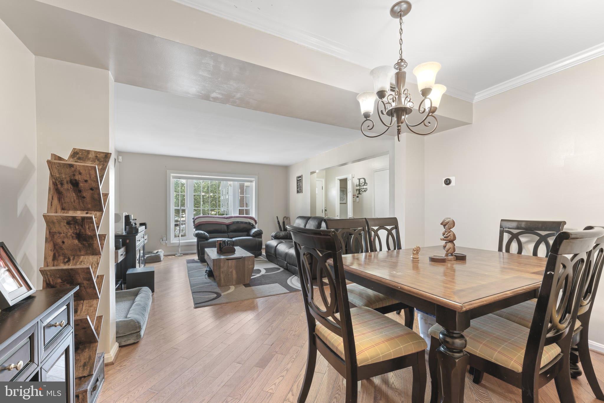 8054 Powderbrook Lane Springfield, VA 22153 - Photo 6 of 29 Dining view into the living room.
