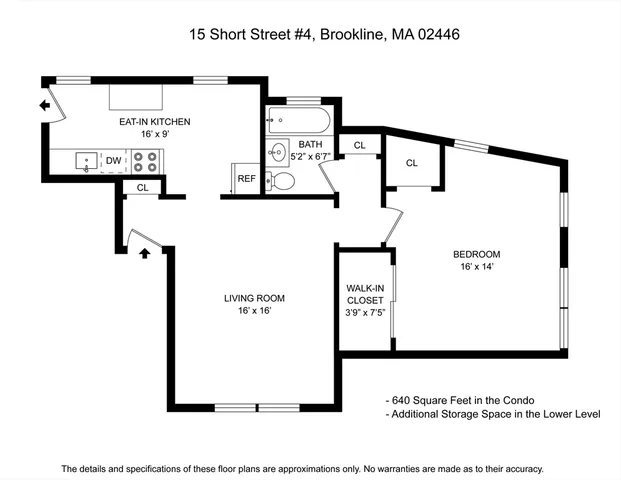 $550,000 | 15 Short Street, Unit 4, Brookline, MA 02446