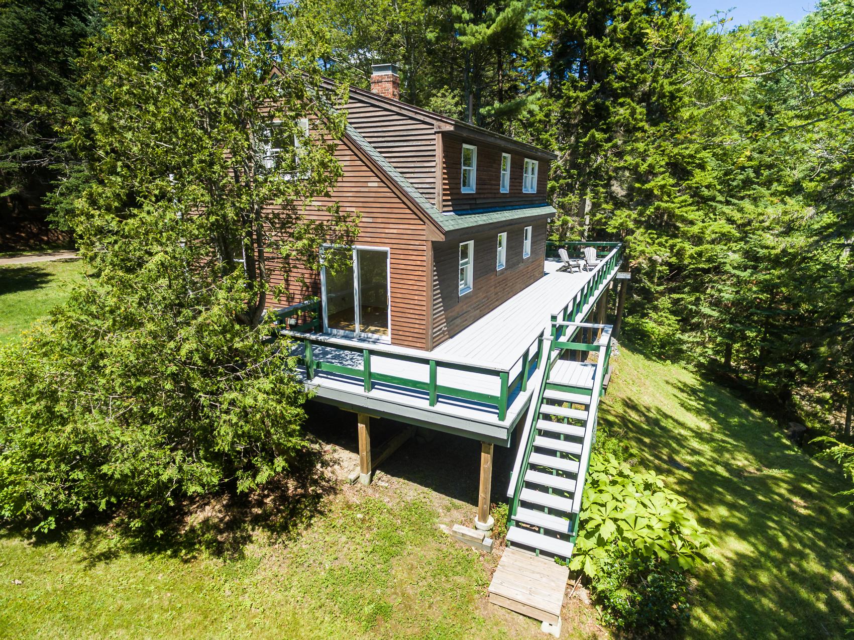 18 Upper Rich Cove Road Harpswell, ME 04079 - Photo 47 of 72 View of Deck and Stairs