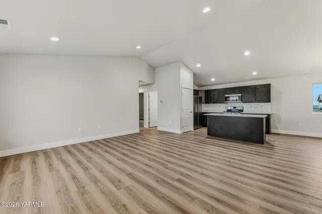 a view of kitchen and microwave