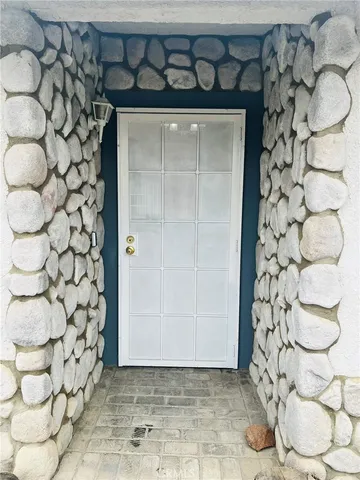 a view of a door
