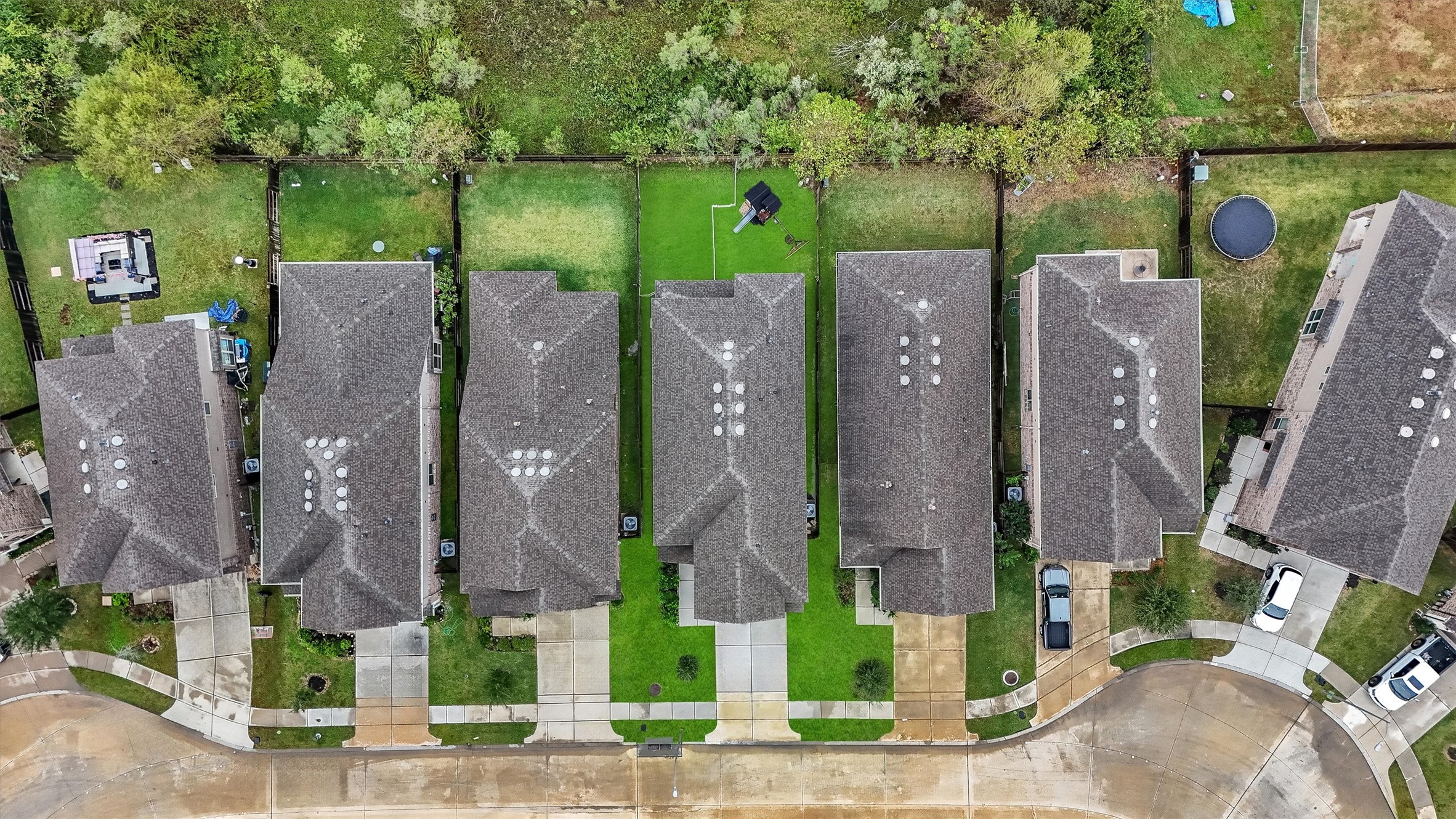 7119 Mystic Morning Lane Spring, TX 77379 - Photo 26 of 30 an aerial view of a house with a backyard space