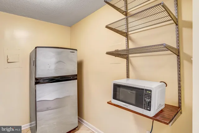 a view of a fireplace in a room