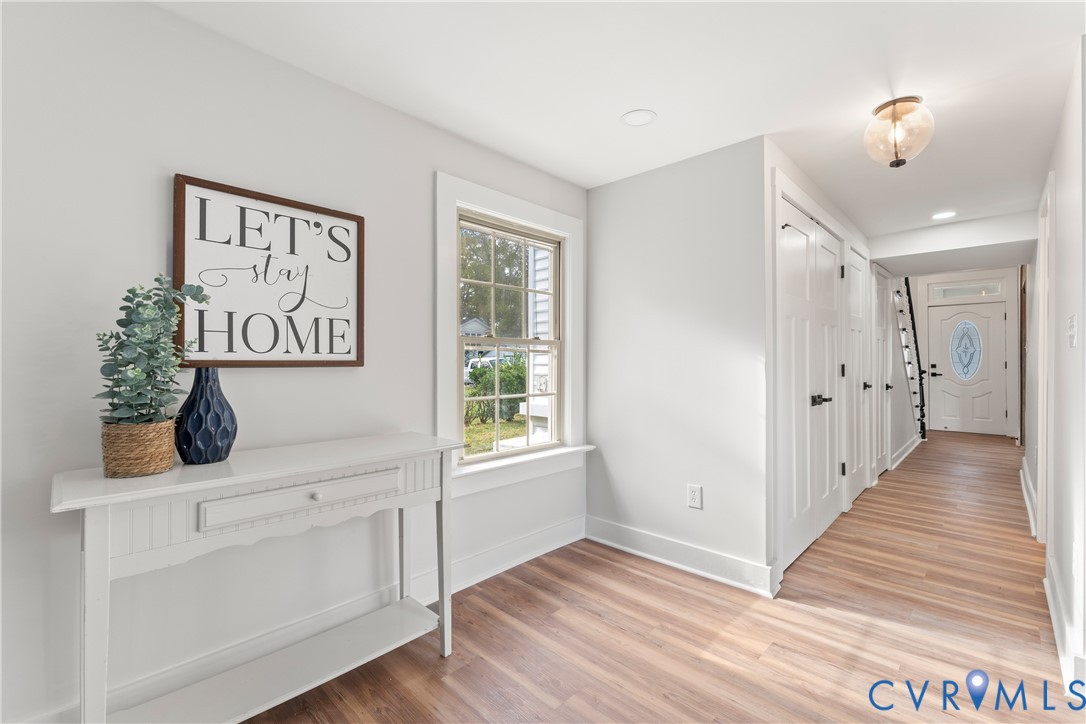 428 3rd Street West Point, VA 23181 - Photo 13 of 49 a view of a room with wooden floor and white walls