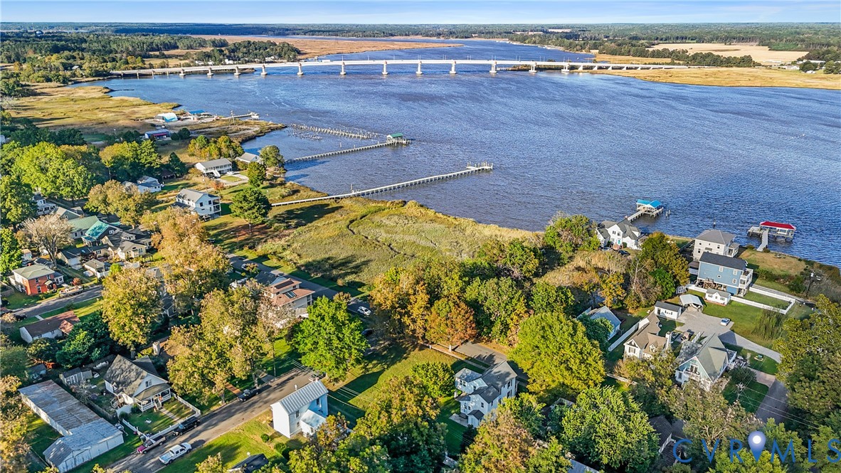 428 3rd Street West Point, VA 23181 - Photo 48 of 49 an aerial view of a houses with a lake view