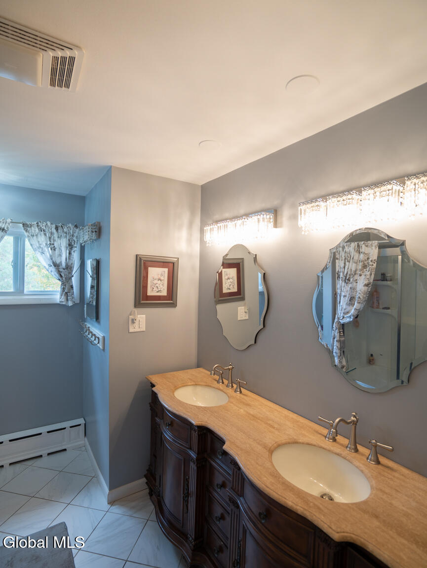 653 Brunswick Road Brunswick, NY 12180 - Photo 16 of 37 Full Bathroom with Double Sink
