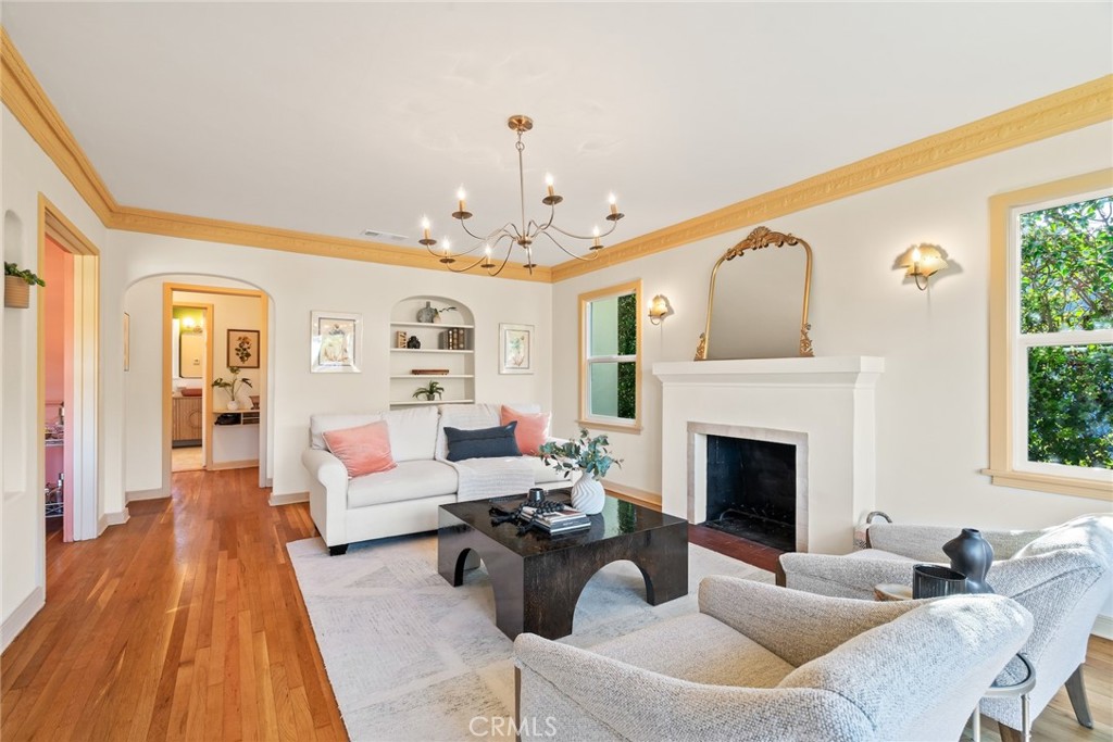 3912 York Boulevard Los Angeles, CA 90065 - Photo 8 of 51 a living room with furniture and a fireplace