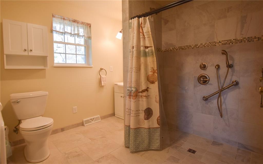 210 Cole Road Sarver, PA 16055 - Photo 10 of 22 a bathroom with a toilet and shower
