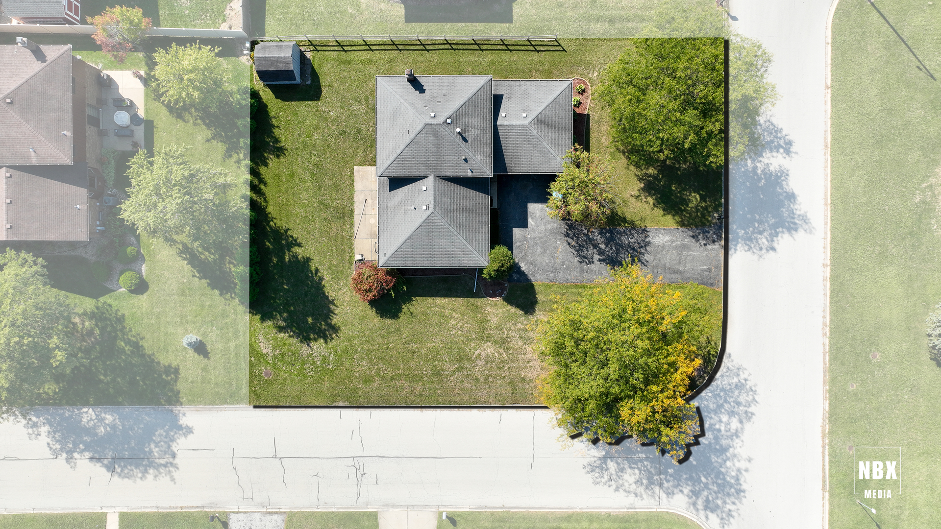 1200 Jacqueline Drive Crete, IL 60417 - Photo 19 of 21 aerial view of a house with a yard and a fountain