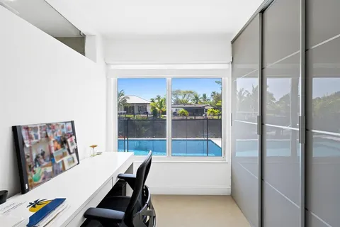 a room with furniture and a table