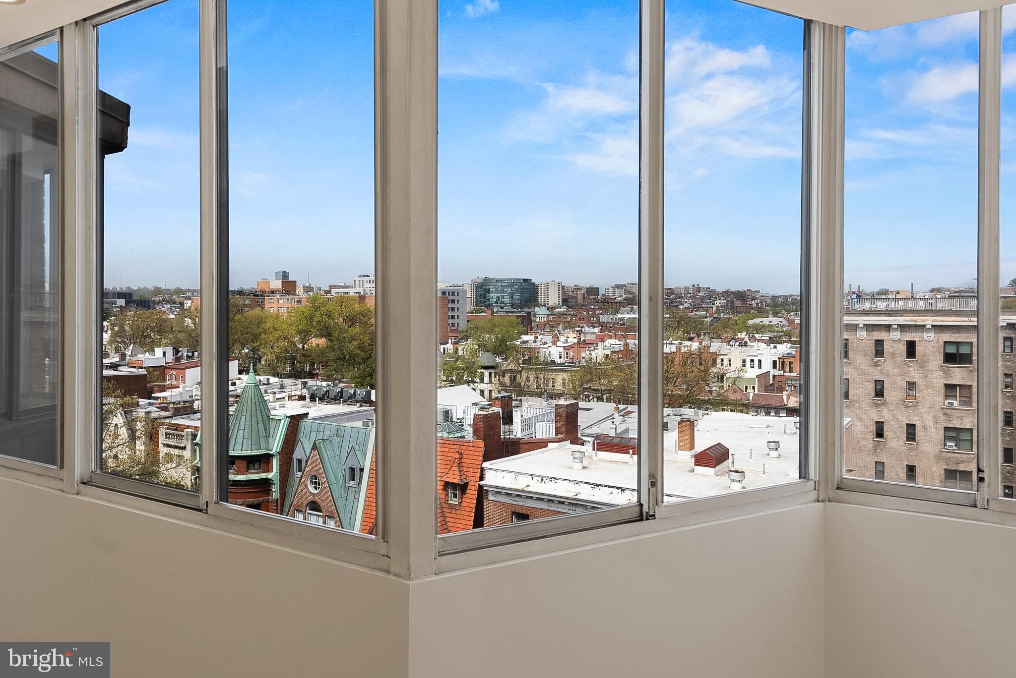 1718 P Street Northwest, Unit 902 Washington, DC 20036 - Photo 6 of 17 a view of a city from a window