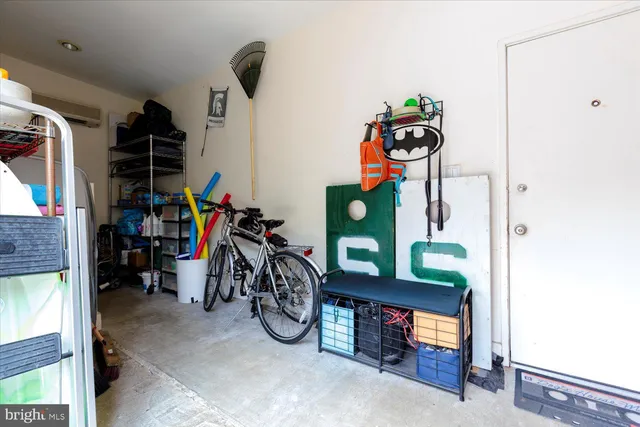 a view of storage and utility room