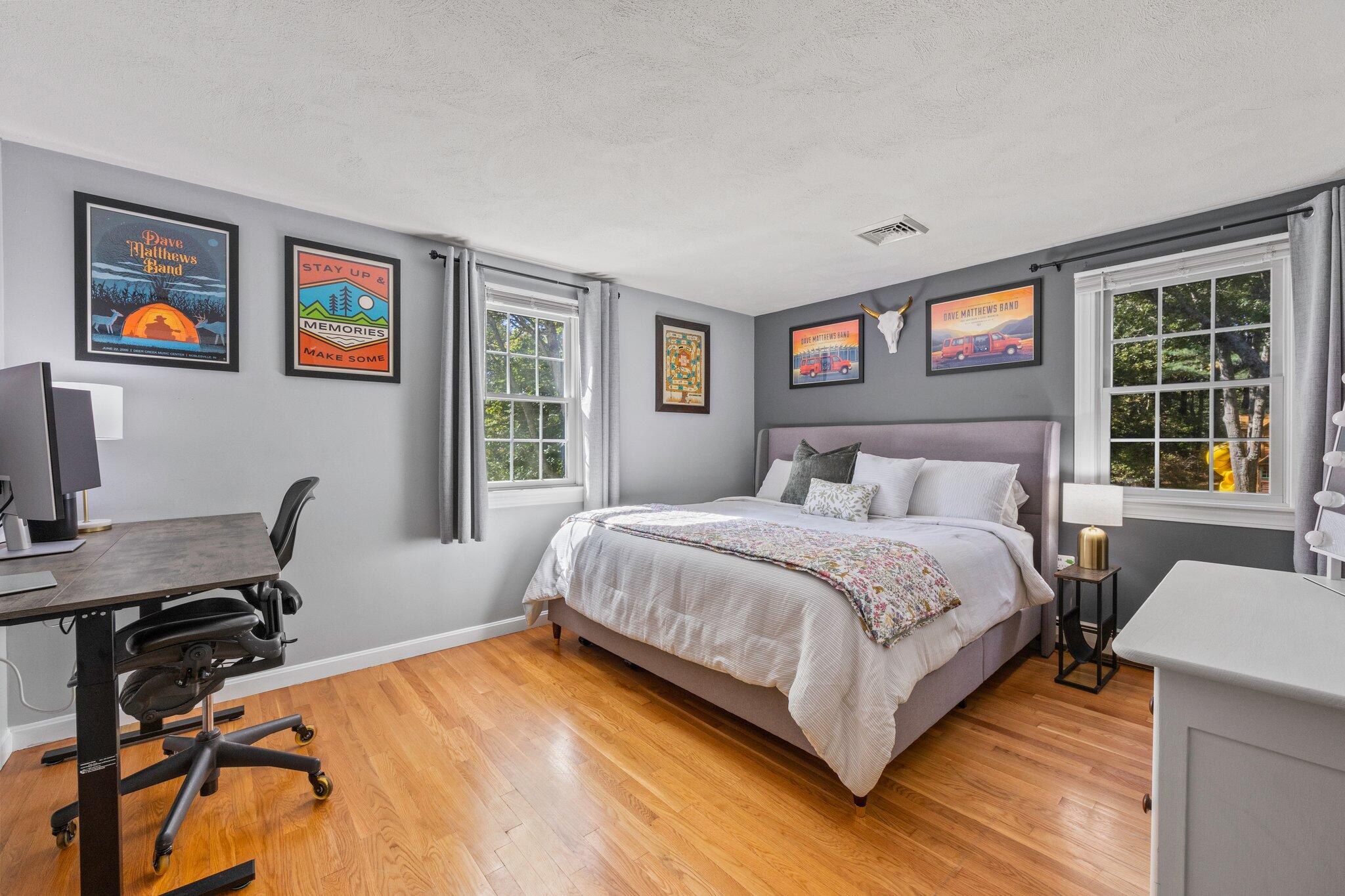 39 Maddaket Lane Centerville, MA 02632 - Photo 22 of 36 a bedroom with a bed and a desk next to a window
