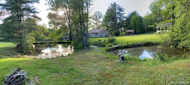 315 Thompsonville Road Monticello, NY 12701 - Photo 11 of 31 a backyard of a house with lots of green space and lake view