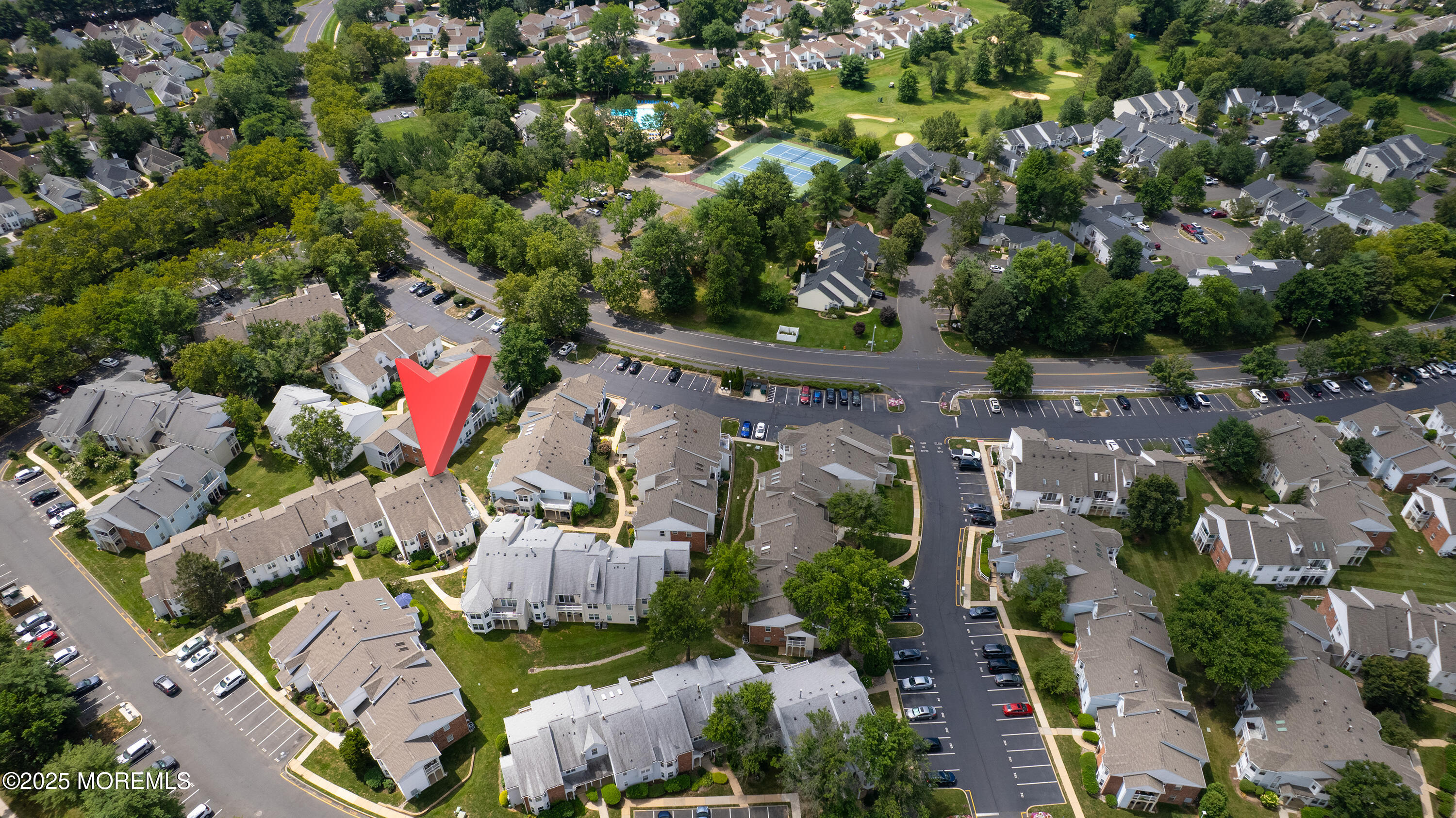 316 Tulip Lane Freehold, NJ 07728 - Photo 38 of 39 an aerial view of a houses with yard