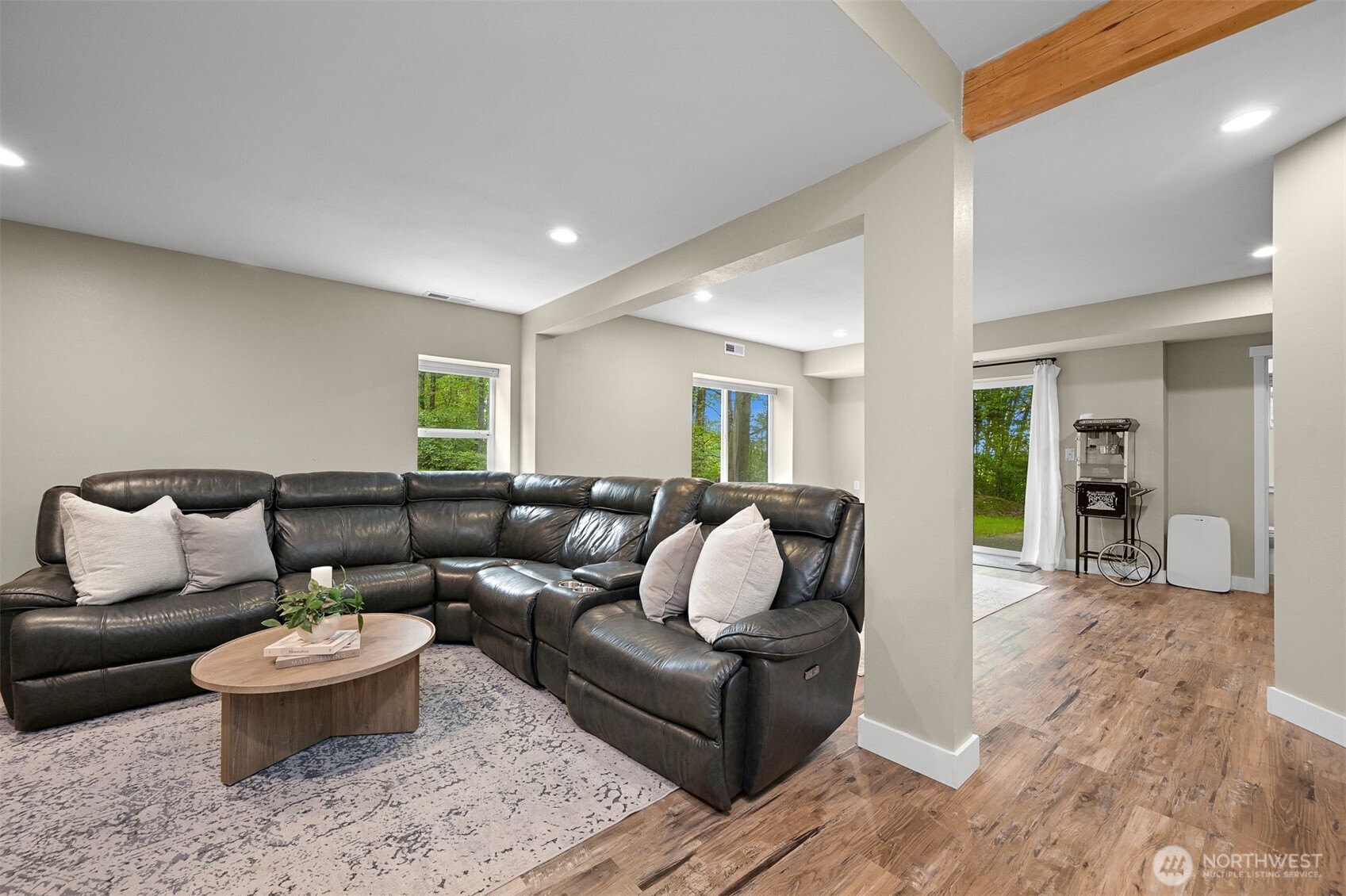 9111 Custer School Road Custer, WA 98240 - Photo 26 of 40 a living room with furniture and wooden floor