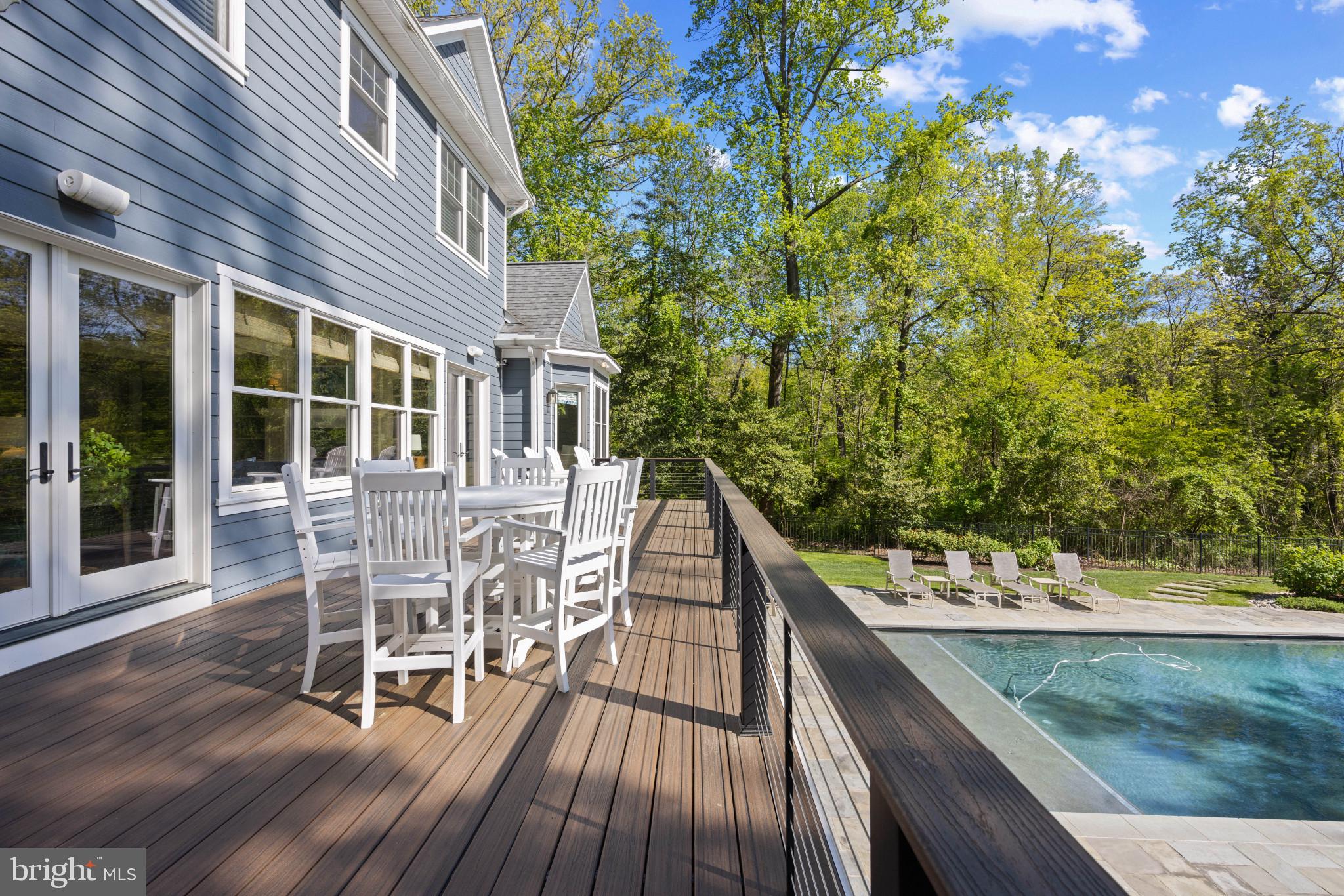 71 Wallace Manor Road Edgewater, MD 21037 - Photo 16 of 49 Back deck overlooking the pool