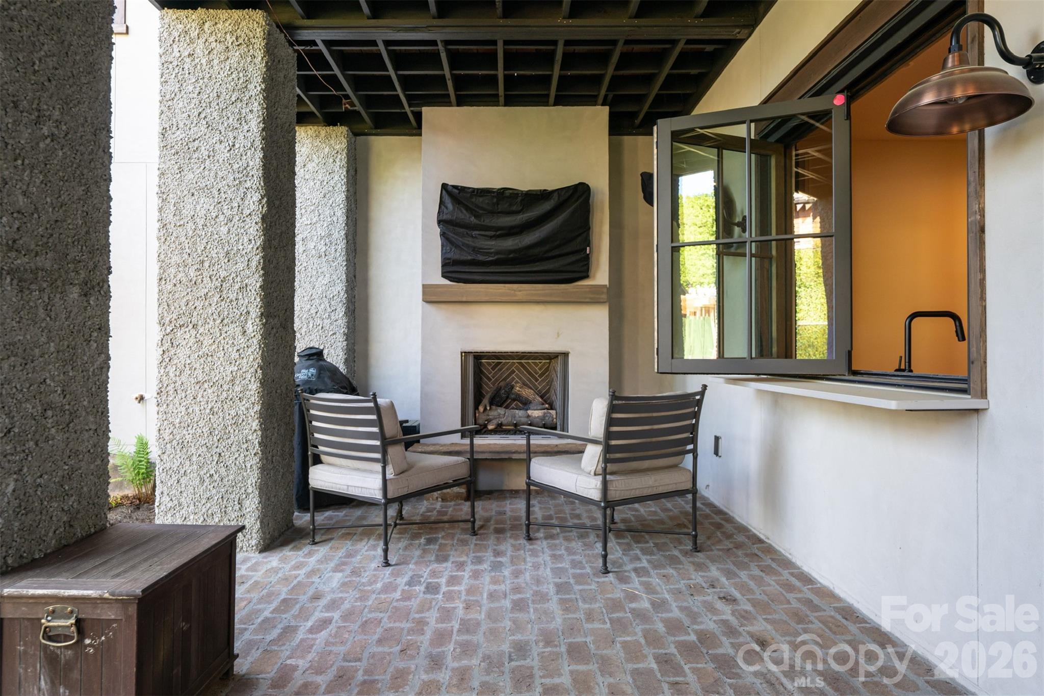 25 Rantis Lane Black Mountain, NC 28711 - Photo 45 of 48 a living room with furniture a flat screen tv and a fireplace