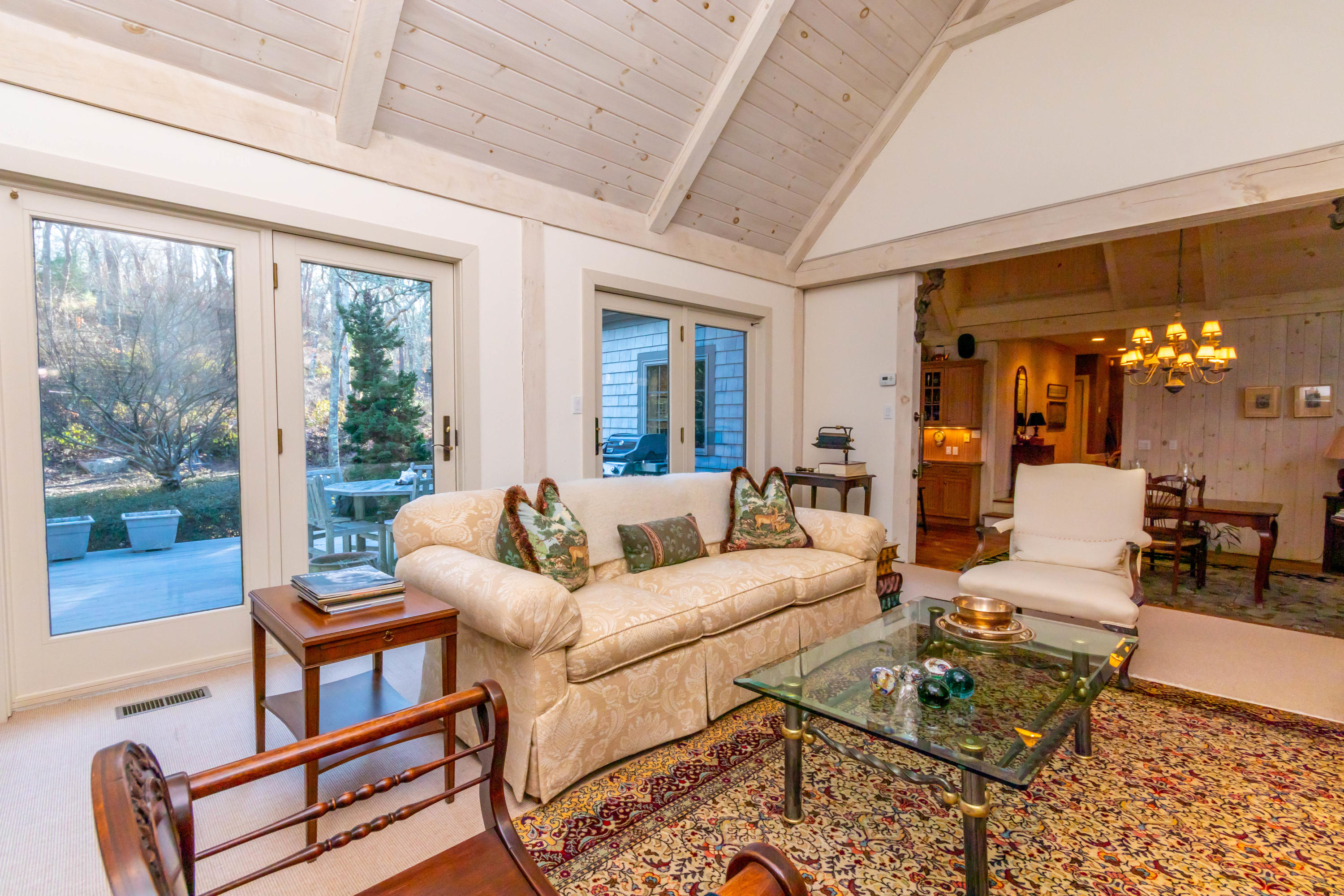 186 Cairn Ridge Road East Falmouth, MA 02536 - Photo 15 of 49 Living room with access to deck