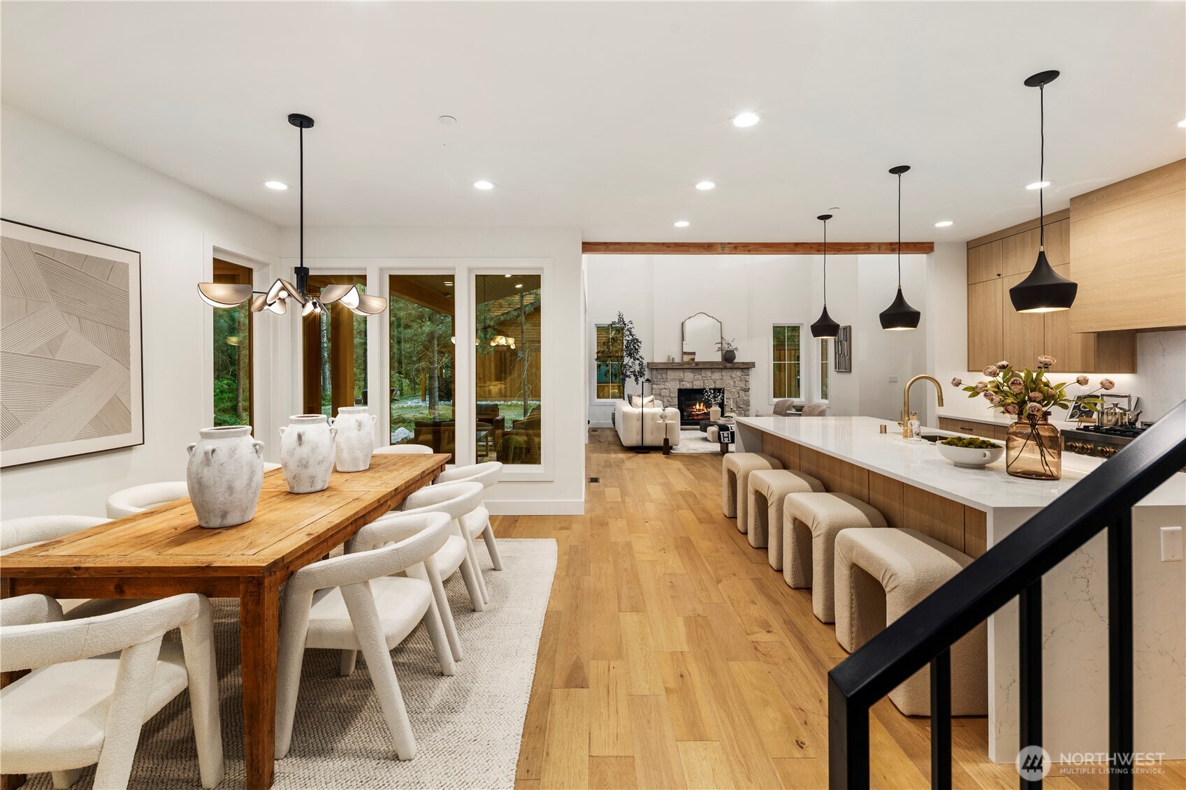 961 Larkspur Loop Cle Elum, WA 98922 - Photo 21 of 40 a view of a dining room with furniture window and wooden floor
