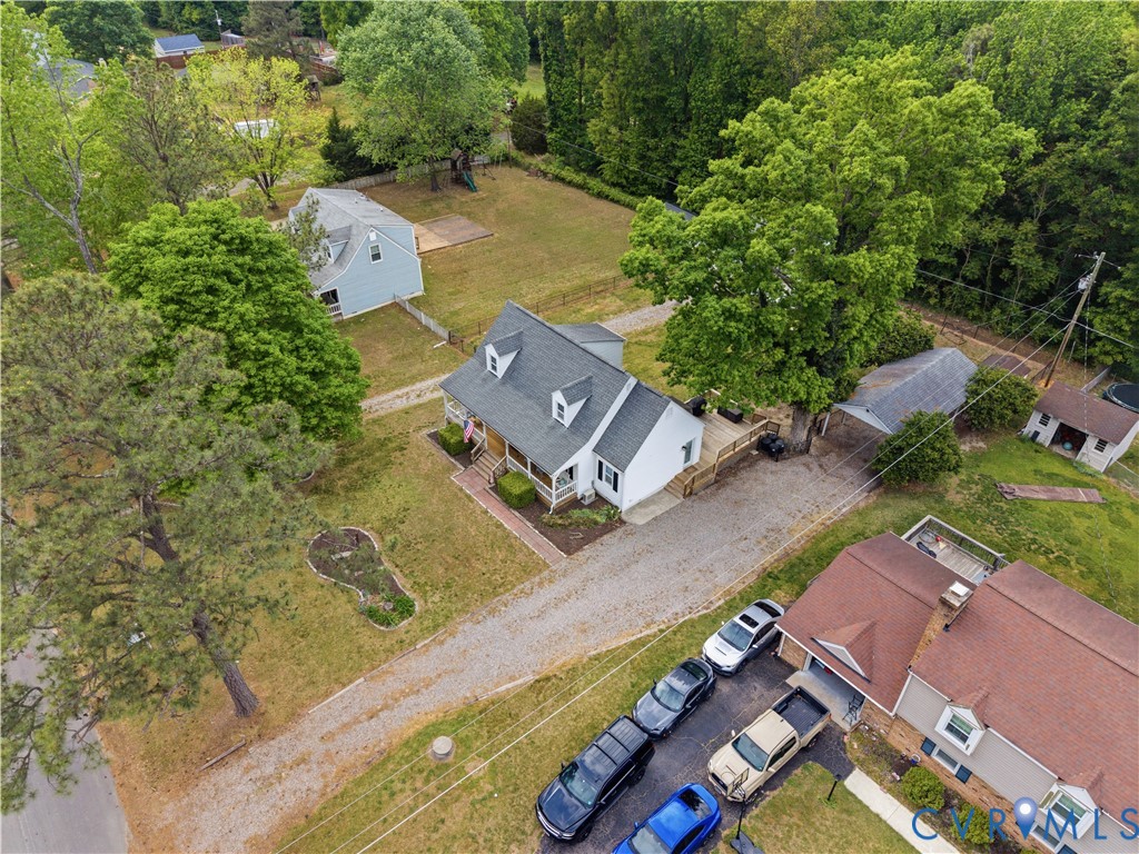 20108 Eugene Drive Sutherland, VA 23885 - Photo 36 of 41 an aerial view of a house with swimming pool and outdoor space