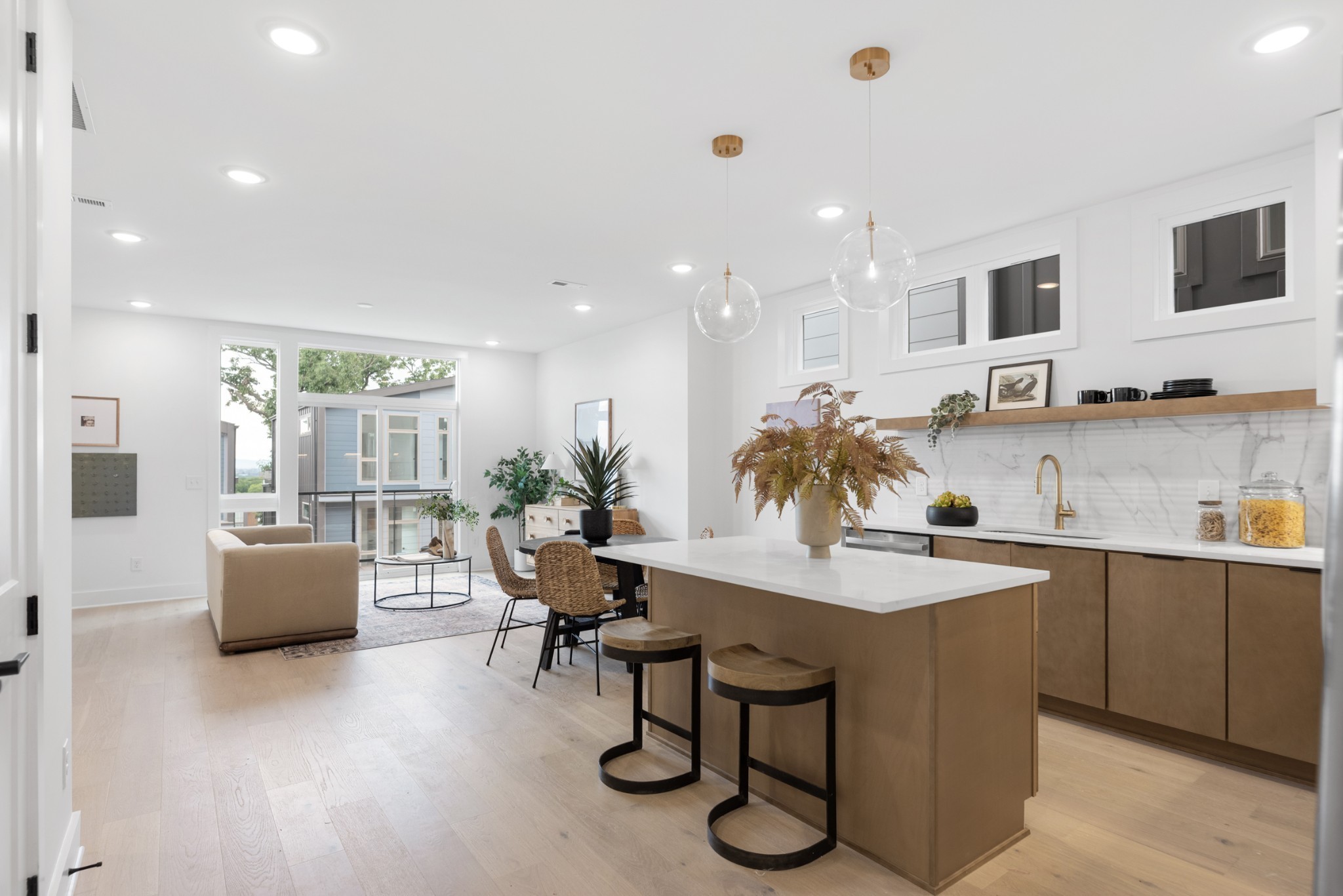 3021 Edwin Street Nashville, TN 37207 - Photo 7 of 48 a kitchen with sink and refrigerator