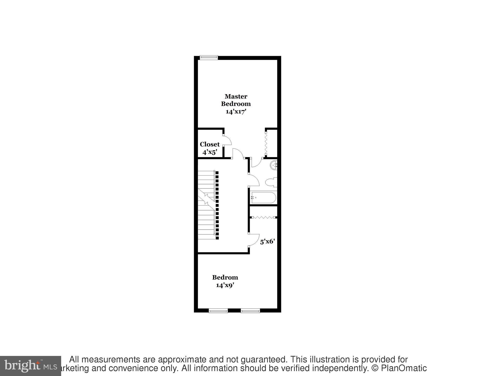 415 W Street Northeast, Unit A Washington, DC 20002 - Photo 29 of 30 Floor Plan Second Level