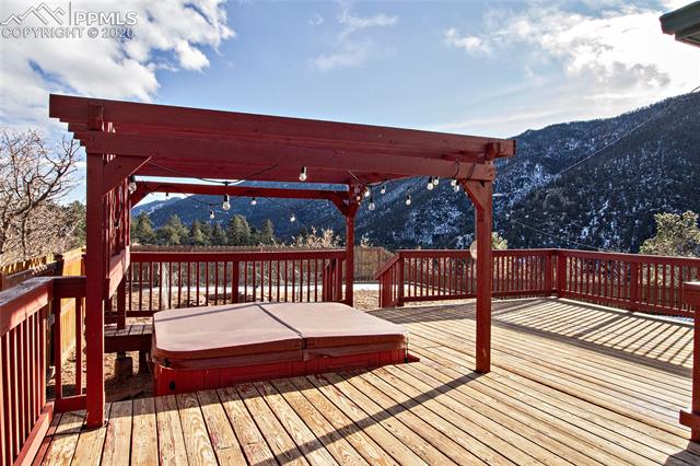 4595 Fox Road Cascade, CO 80809 - Photo 11 of 38 Hot tub/gazebo area showing views