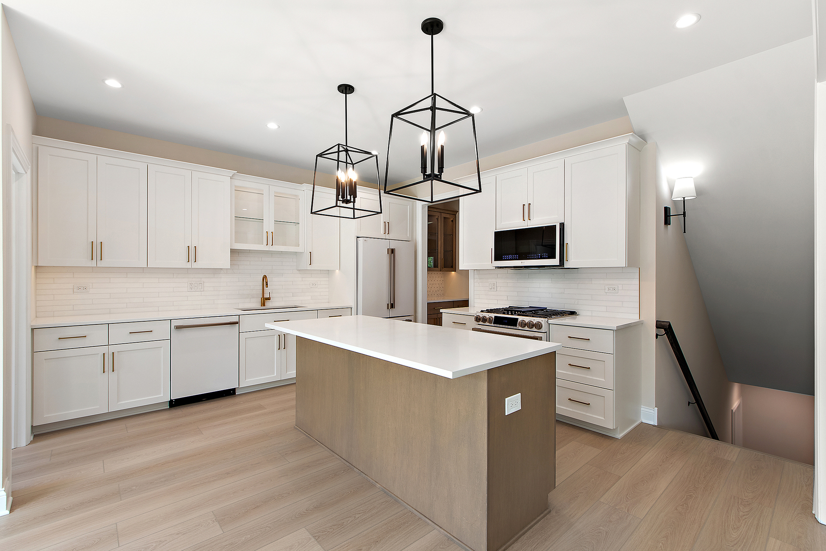 700 Czacki Street Lemont, IL 60439 - Photo 11 of 30 a kitchen with stainless steel appliances granite countertop a stove top oven a sink dishwasher and a refrigerator