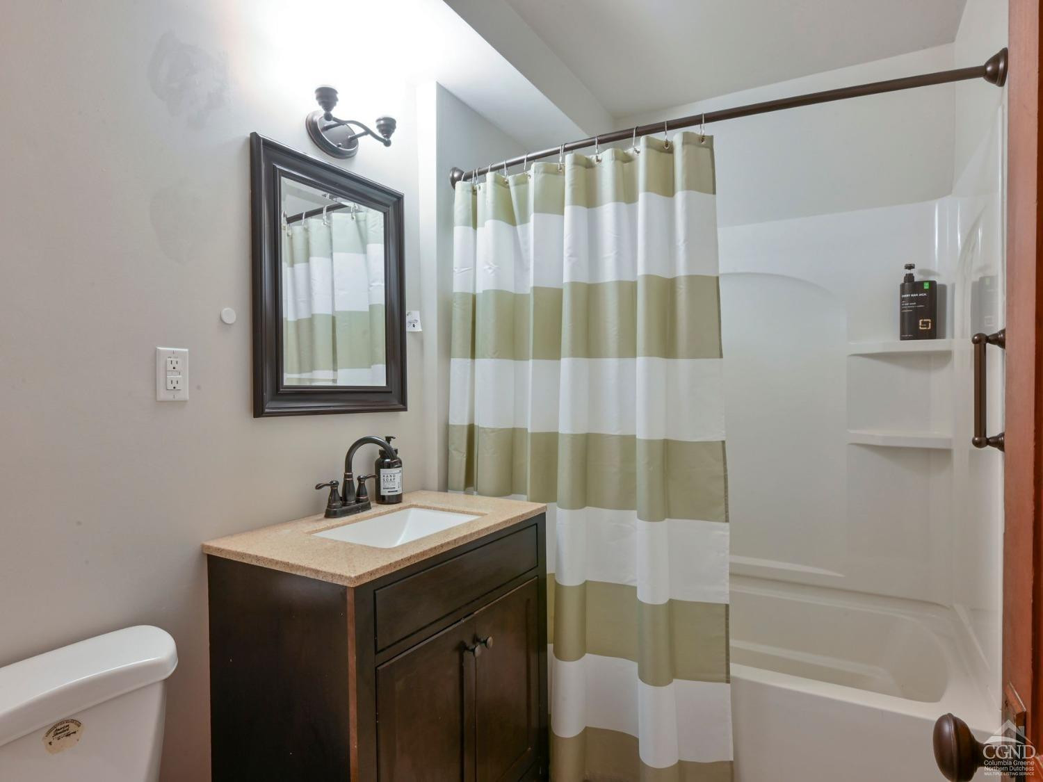 110 Maplecrest Road Windham, NY 12439 - Photo 28 of 73 a bathroom with a sink a toilet and shower