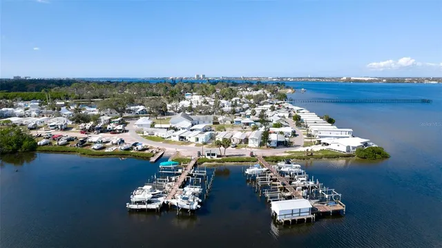 an aerial view of a city