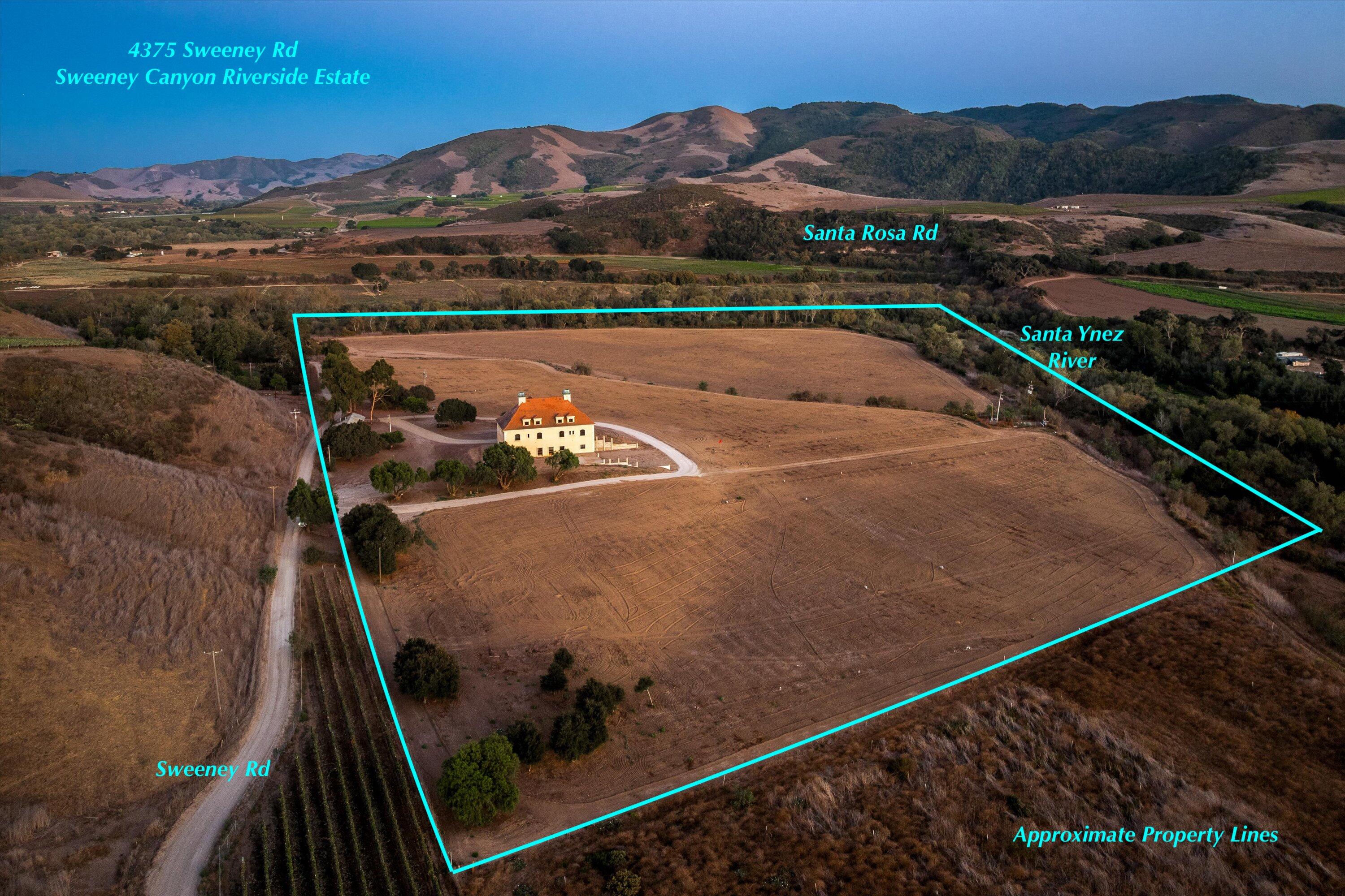 4375 Sweeney Road Lompoc, CA 93436 - Photo 5 of 71 001 - Aerial labeled 4375 Sweeney Rd 62-
