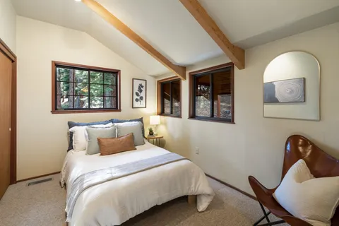 a living room with furniture and a couch